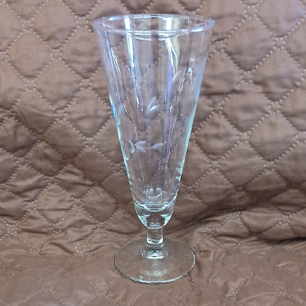 Princess House Set Of 4 Elegant Clear Glass Goblet